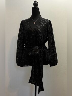 Tie waist V-neck Blouse